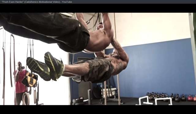 Horizontal - Double Bodyweight Pull-UP